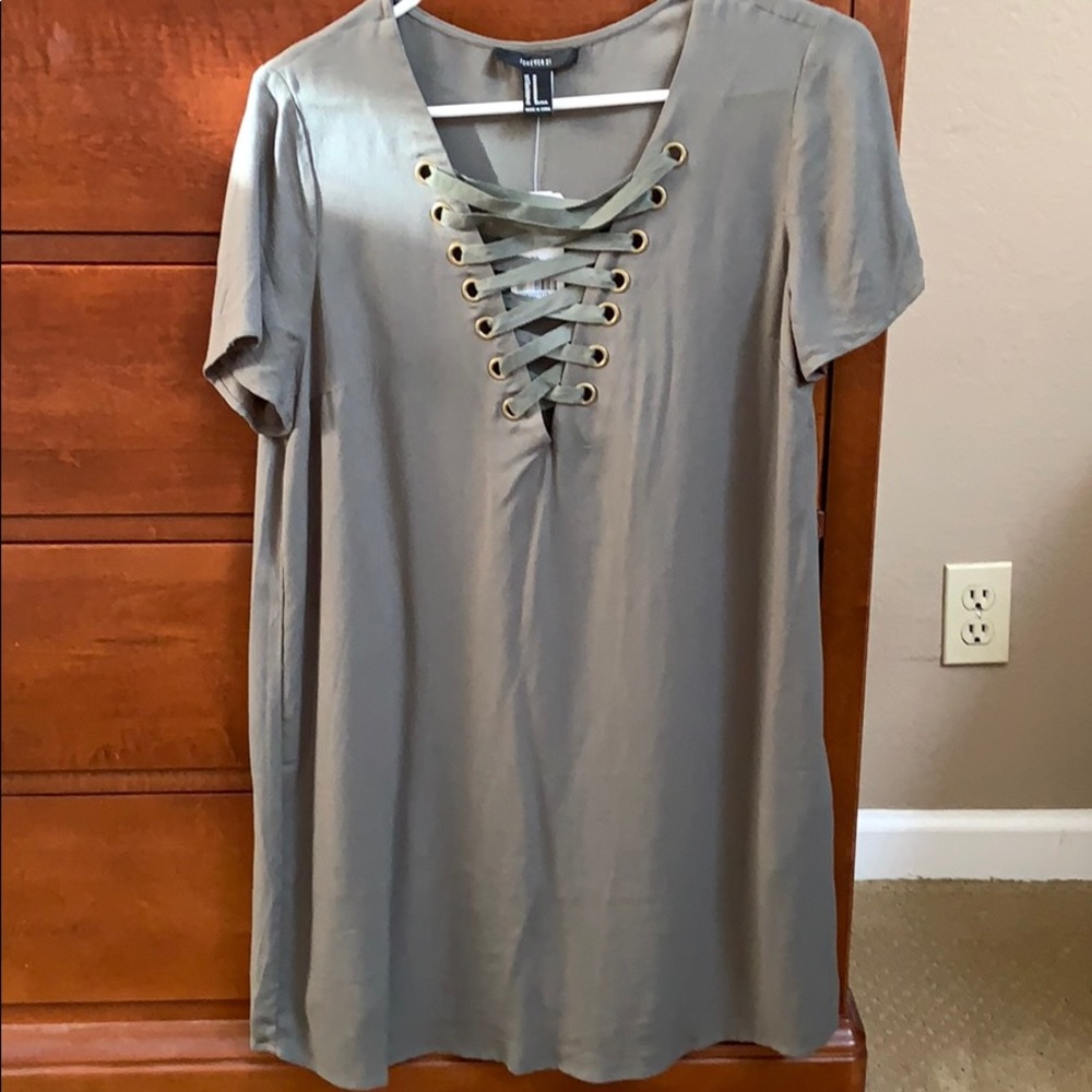 Olive mini dress